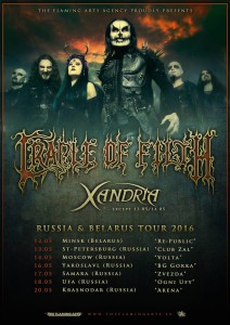 Rusland met Cradle of Filth