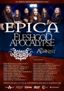 Epica dates nov Amerika